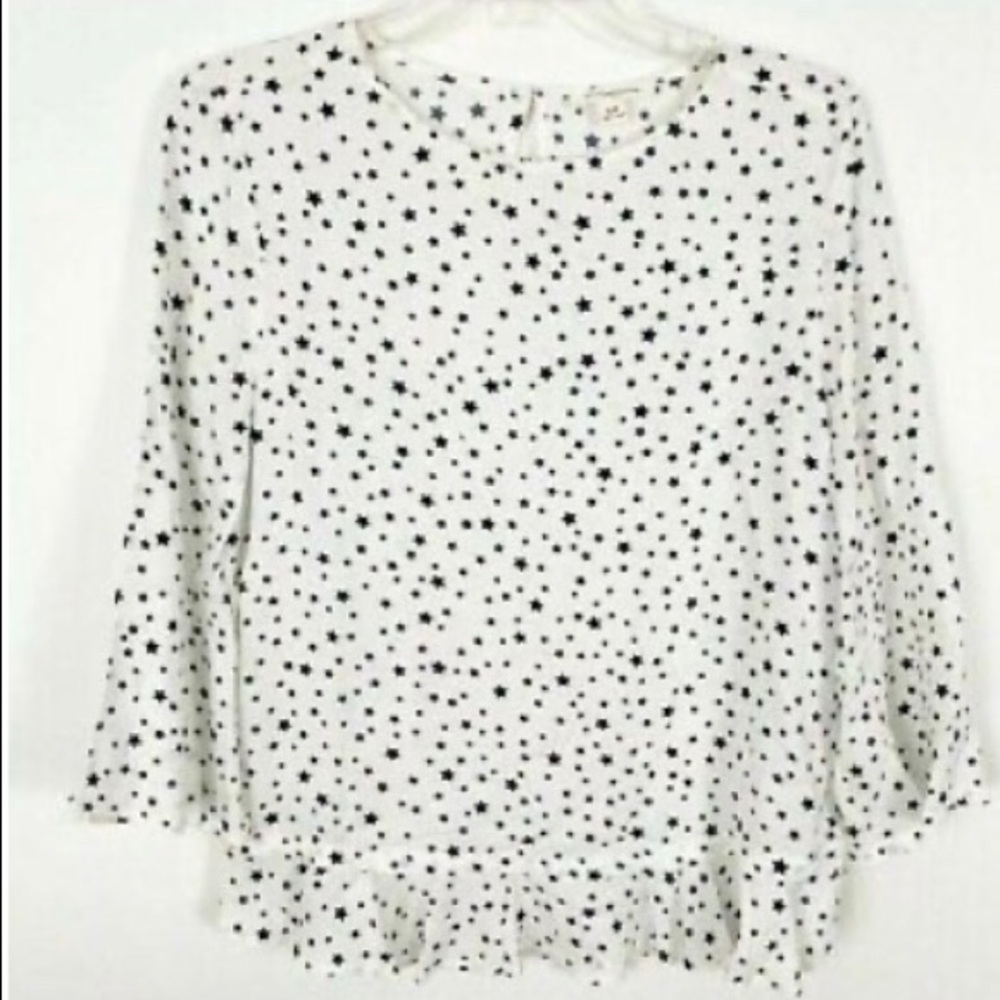 ⭐️ Star-spangled shirt with ruffle bottom ⭐️